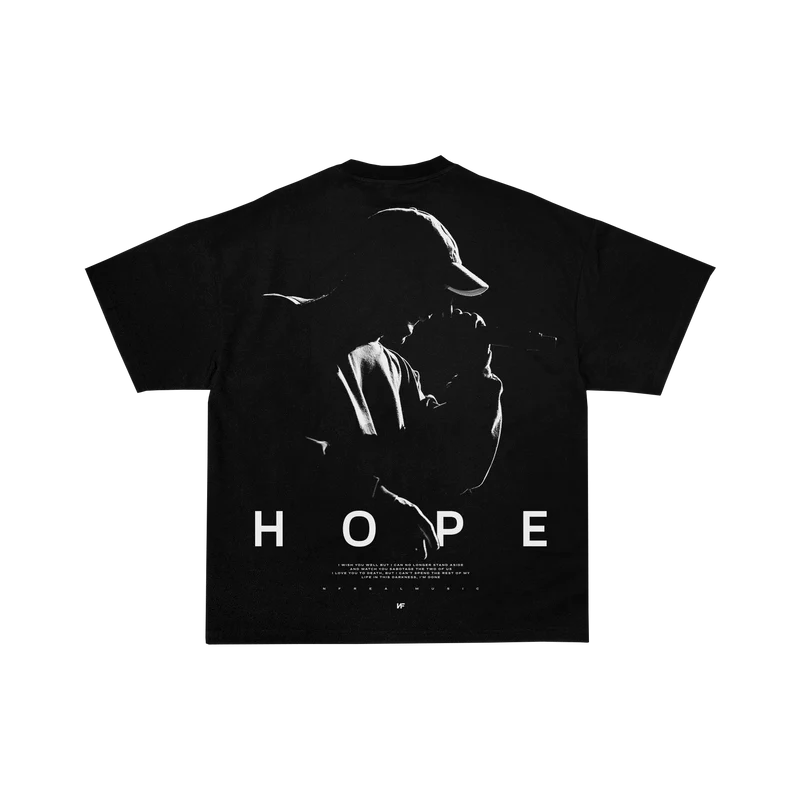 BLACK HOPE T-SHIRT back